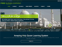 Tablet Screenshot of freequranlearning.com